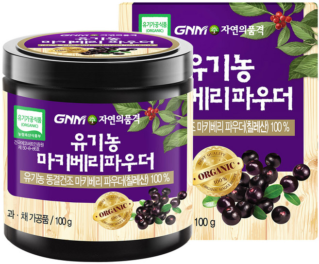 GNM자연의품격 유기농 마키베리 파우더, 100g, 1개