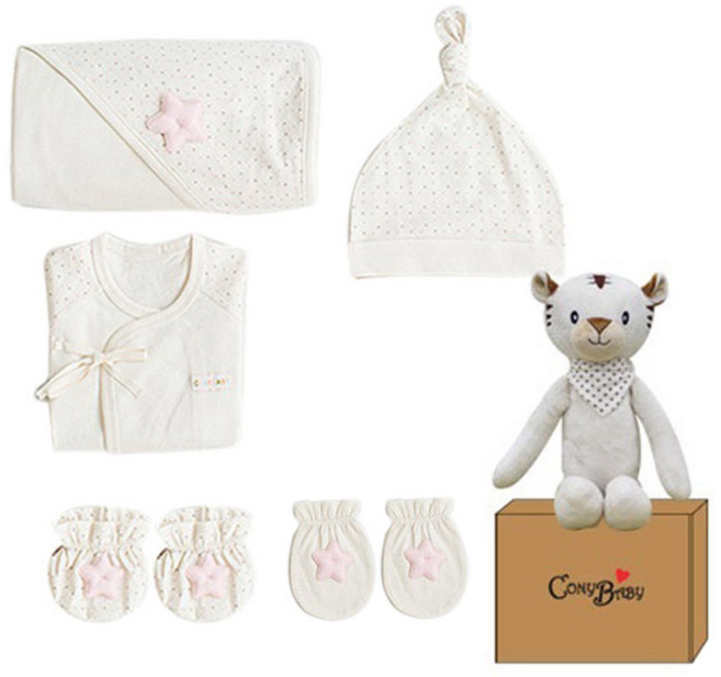 코니베이비 신생아용 오가닉 베이비샤워 6종 선물세트