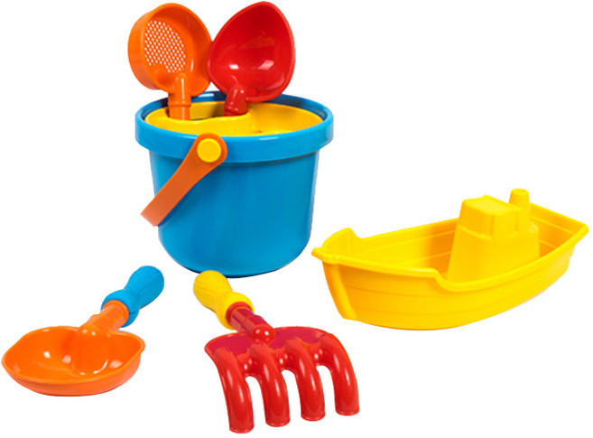 비앤씨 바구니 모래놀이, 혼합색상, 1개, 330g