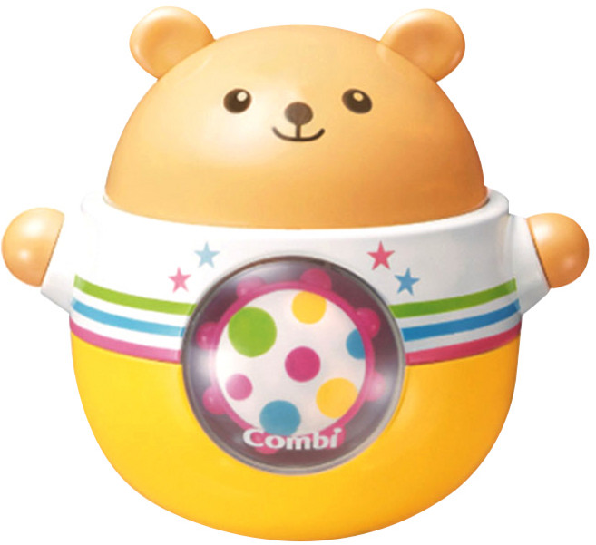 콤비 둥글둥글 곰돌이 오뚝이, 혼합색상, 1개