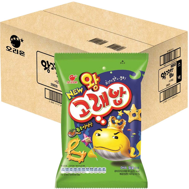 ORION 好麗友 鯨魚王脆餅, 56g, 12包