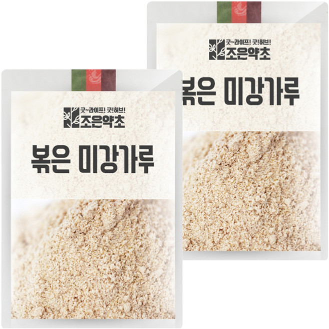조은약초 프리미엄 볶은 미강 가루, 600g, 2개