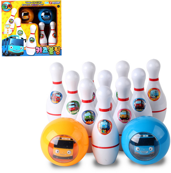 BUNNYLAND Tayo 兒童保齡球玩具, 混合色, 1個