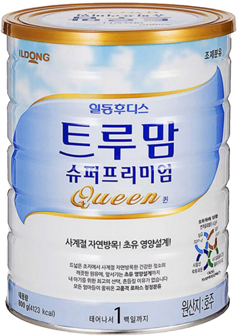 트루맘 슈퍼프리미엄 퀸 분유 1단계, 800g, 1개