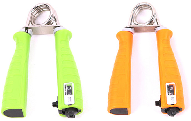 스포뱅크 KELY 카운터 악력기 2p, 그린, 오렌지, 1세트