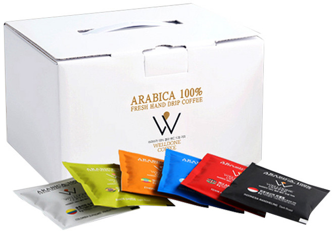 웰던커피 핸드드립 커피세트 36개입, 6종, 1세트