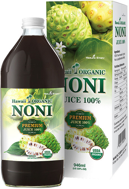 힐링스토리 프리미엄 하와이 오가닉 노니 원액주스, 946ml, 1개