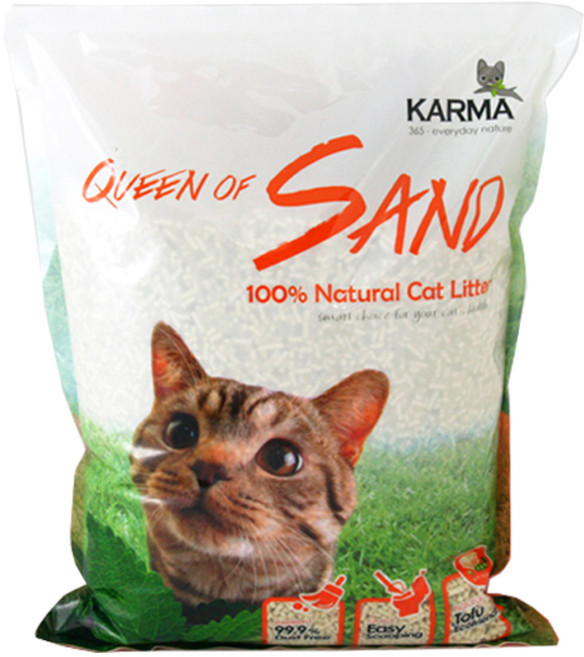카르마 퀸오브샌드 고양이 모래, 3kg, 1개, 오리지널