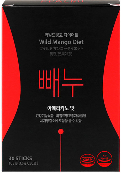 빼누 와일드망고 다이어트 아메리카노맛, 3.5g, 1개