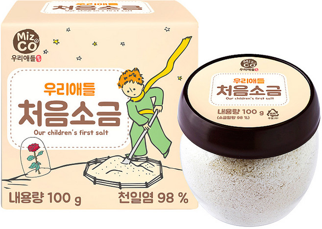 미즈앤코 처음소금, 1개, 100g