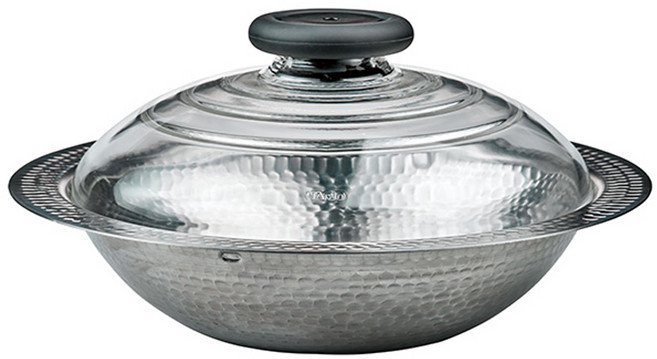 하리오 스테인레스 나베 유키히라 전골냄비 인덕션 IH, MIS-26, 1개, 315 x 156 x 255mm