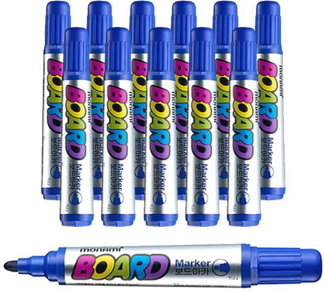 모나미 보드마카-B, 청색, 12개