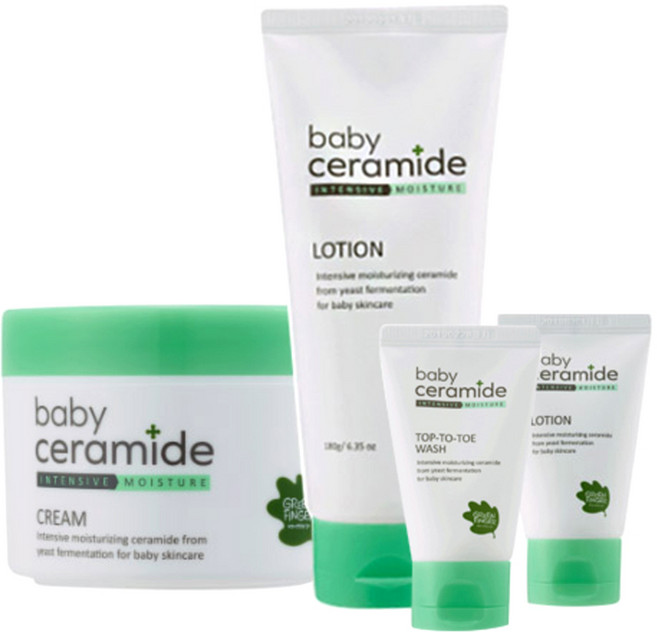 그린핑거 베이비 세라마이드 로션 + 크림 + 여행용 랜덤 발송, 1세트
