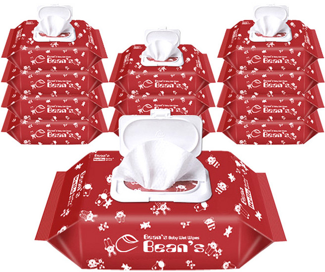 빈즈 엠보싱 물티슈 캡형, 70g, 70매, 36개