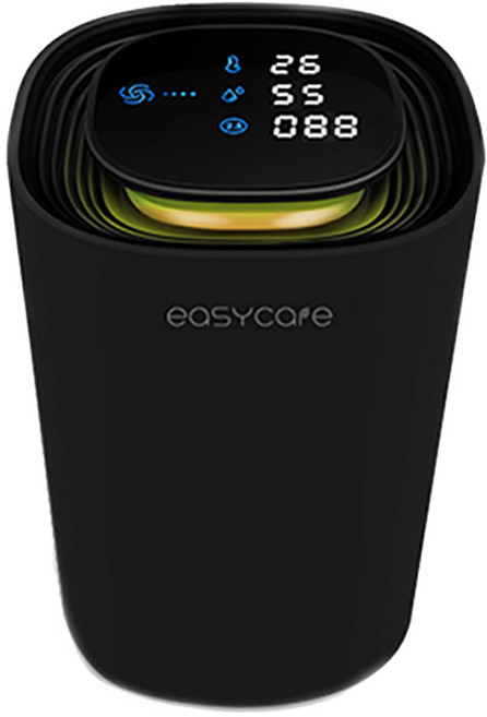 이지케어 인공지능 차량용 공기청정기 화이트, EC-2