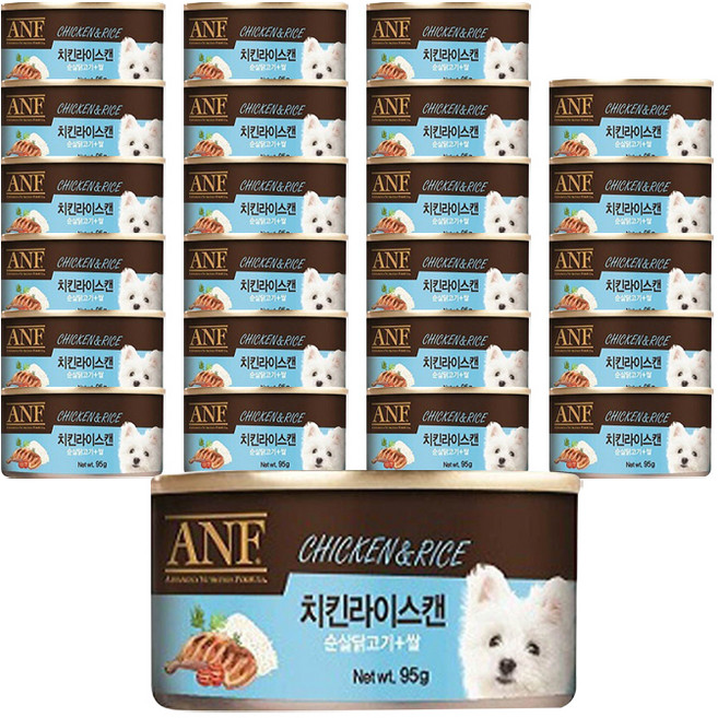 ANF 강아지 치킨라이스캔, 치킨라이스맛, 95g, 24개