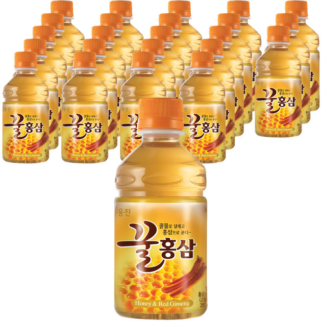 웅진 꿀홍삼, 280ml, 24개