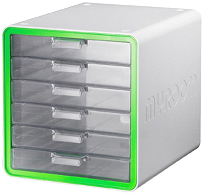 리템 마이룸 서류함 10012, 그린, 6단