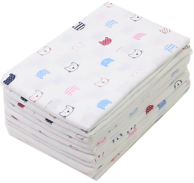 베이비베어 헤드캣 천기저귀 사각, 혼합 색상, 10매입