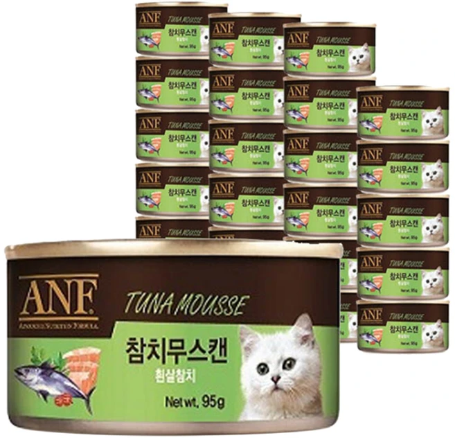 ANF 고양이 간식캔 생선, 참치, 95g, 24개 - 쿠팡