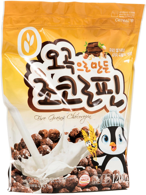 씨알로 오곡으로 만든 초코로핀 시리얼, 1.2kg, 1개