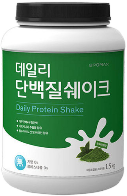 스포맥스 데일리 단백질쉐이크 녹차라떼맛, 1.5kg, 1개