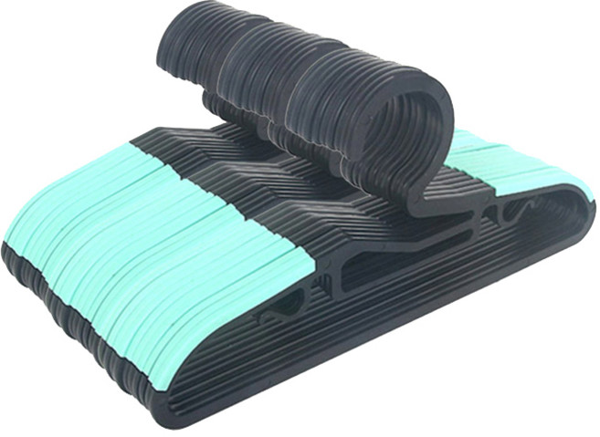 리빙해피 유아용 논슬립 옷걸이, 블랙민트, 30개