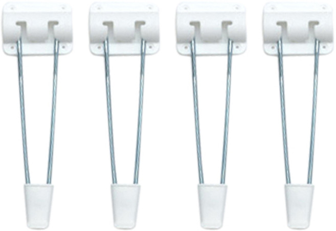 서우 접이식 스틸다리, 화이트, 4개