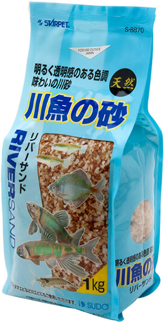 스타펫 리버샌드 바닥모래 1kg 민물고기용 S-8870, 혼합색상, 1개