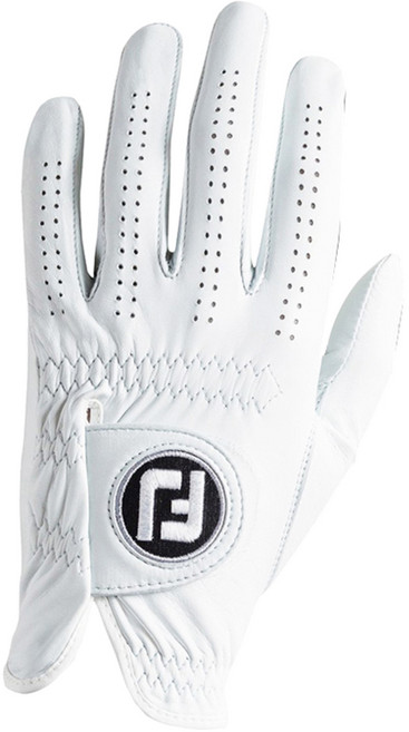 풋조이 남성용 양피 퓨어 터치 골프장갑 왼손용, 화이트, 1개