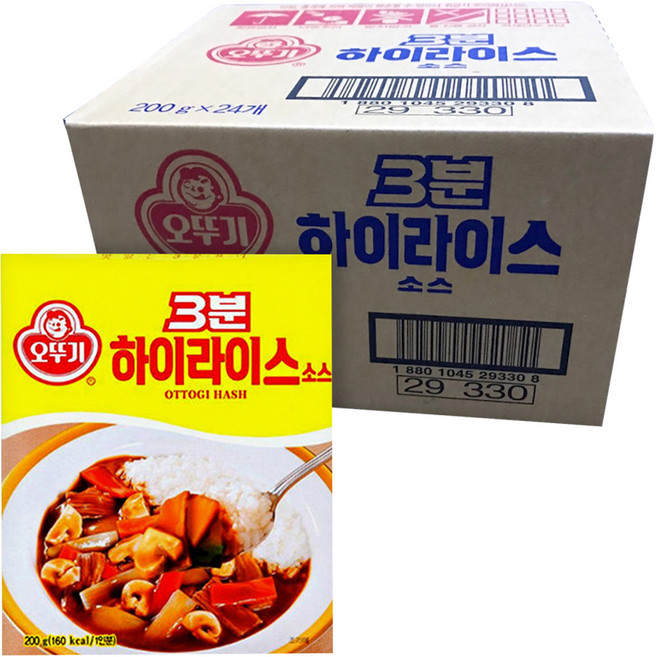 오뚜기 3분 하이라이스 소스, 200g, 24개