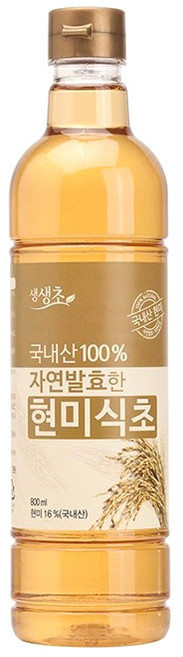 생생초 자연발효한 현미식초, 800ml, 1개