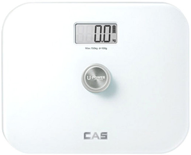 카스 펌핑 가정용 디지털 체중계, HE-90, 퓨어 화이트, 1세트