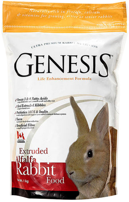 제네시스 알팔파 발효된 토끼사료, 1개, 1kg