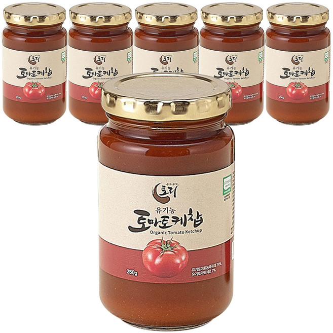 토리식품 토마토케찹, 250g, 6개