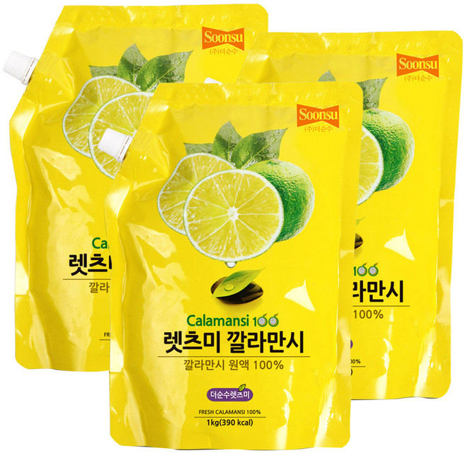 더순수렛츠미 깔라만시 원액 1kg, 3개