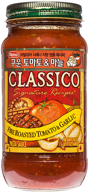 하인즈 클래시코 구운토마토와 마늘 파스타 소스, 680g, 1개