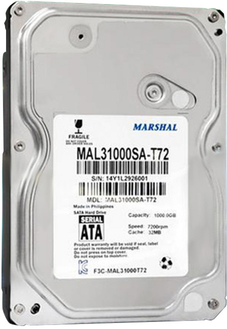 마샬 MALSHAL하드디스크 HDD 3.5형 하드디스크, MAL31000SA-T72, 1TB