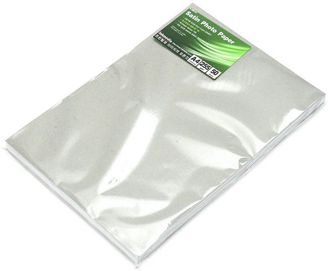 잉크미디어 저광택 새틴 포토용지 255g, A4, 50개