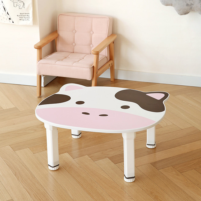 룸앤홈 쁘띠 키즈 캐릭터 테이블, 카우