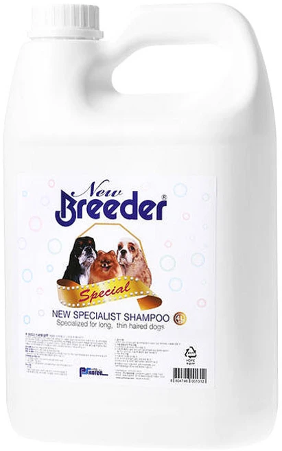 브리더 뉴 스페셜 강아지 샴푸, 4L, 1개입, 1개 - 쿠팡