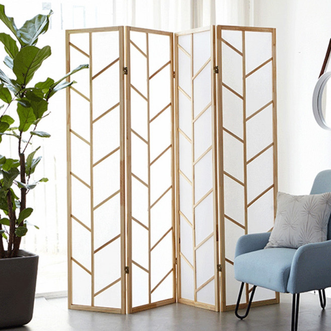 베스트리빙 헤링본 4단 파티션, 내츄럴