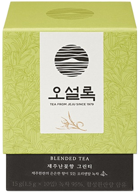 오설록 제주난꽃향그린티 10입(AD), 1.5g, 10개입, 10개