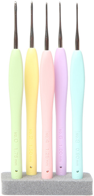 Clover 아뮤레 레이스용 코바늘 세트 43-323, 1세트