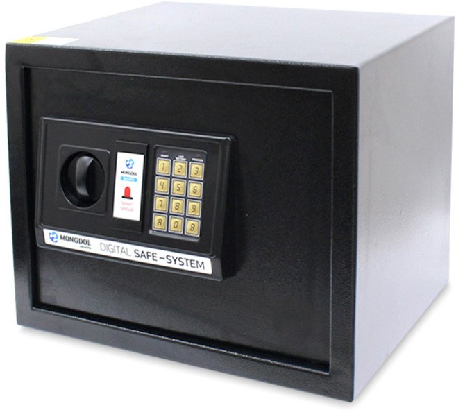 MONGDOL 디지털 충격 감지 안전 금고, 블랙