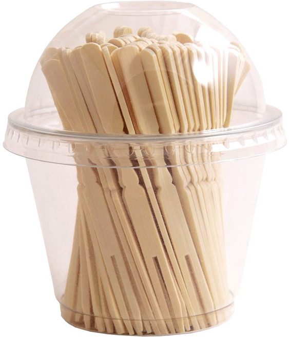 아이엔피 우드과일포크, 100개, 1개