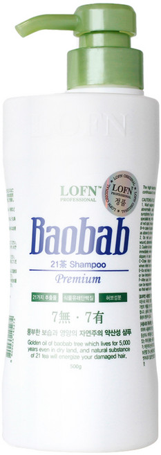 로픈 바오밥 21차 프리미엄 샴푸 건성 일반두피용, 500ml, 1개