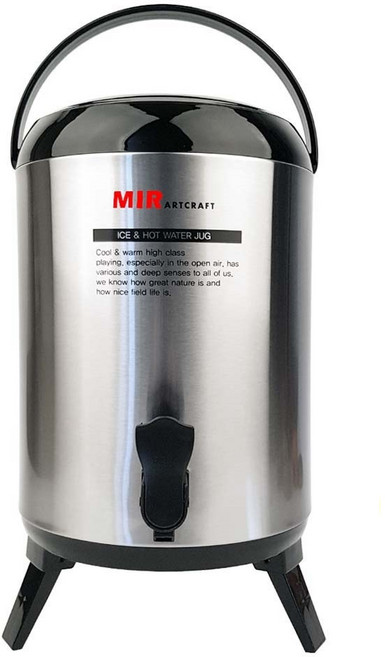 미르코리아 보온보냉 워터저그 키퍼 MWJ-1000, 블랙그레이, 1개, 10L