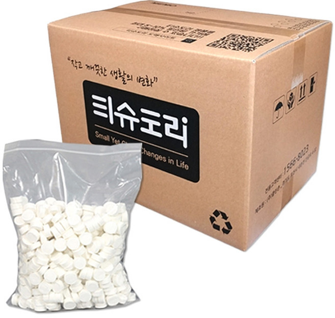 티슈도리 압축 미니 티슈, 1개