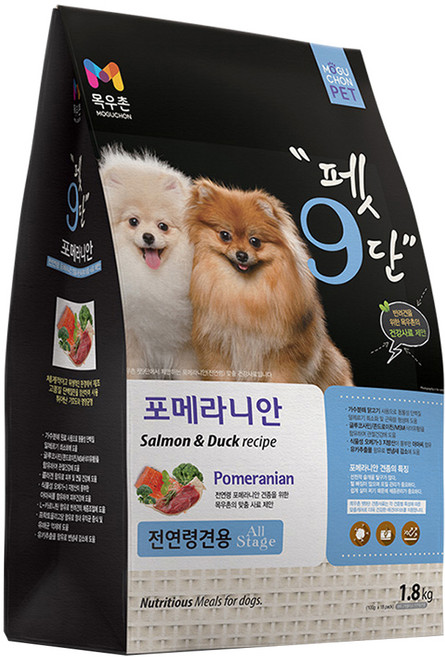 목우촌펫 강아지 펫9단 기능성 사료, 포메라니안, 1.8kg, 1개